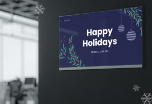 holiday digital signage template