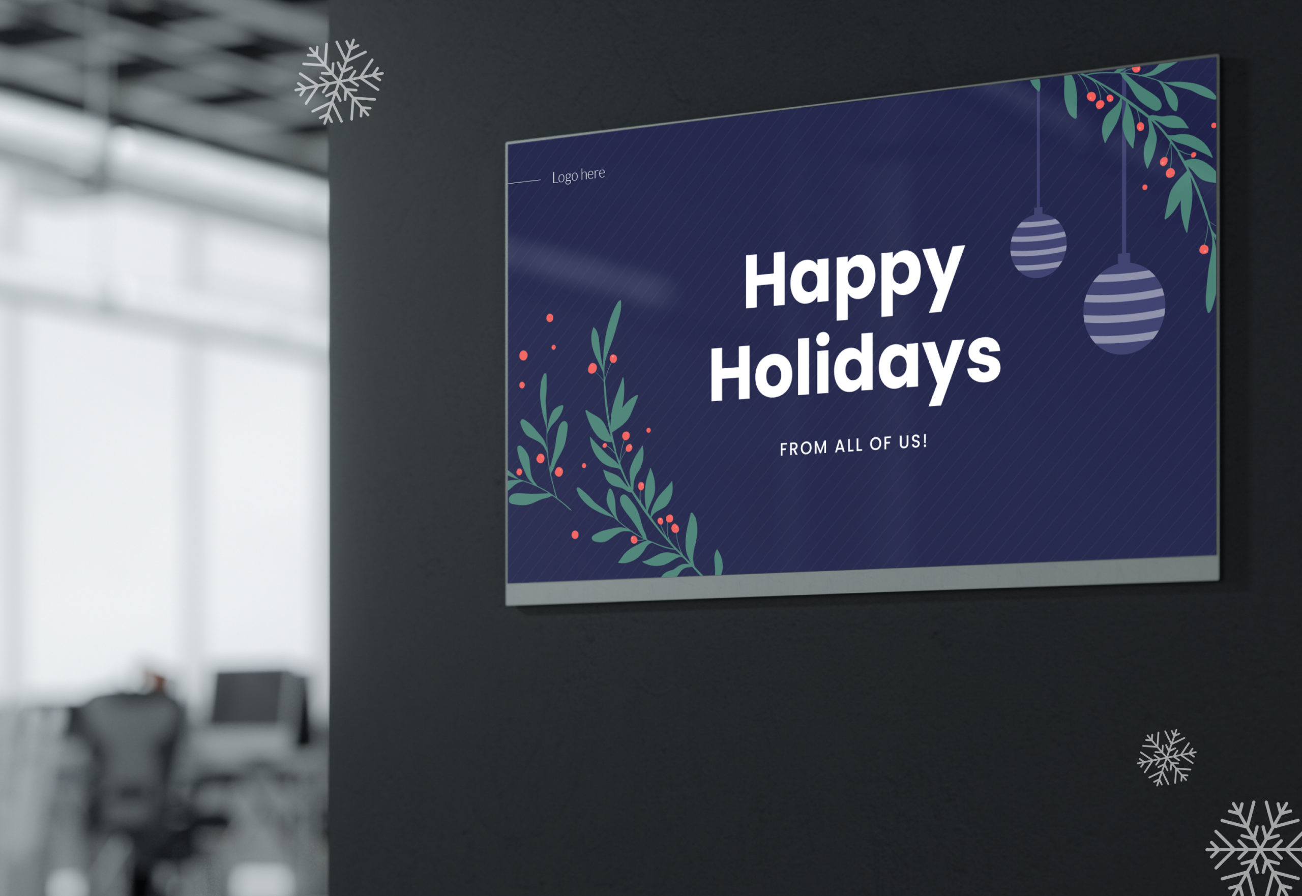 How To Design Heavenly Holiday Digital Signage Content + [Free Templates]